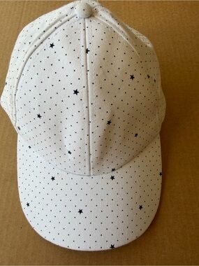 Women’s White Star Dot Baseball Cap
